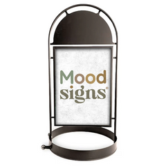 Luxe metalen stoepbord