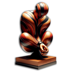 Red Woman Sculpture