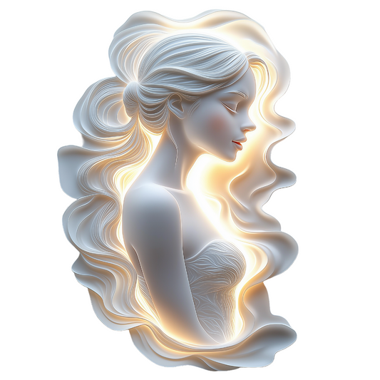 Angelic reliëf woman